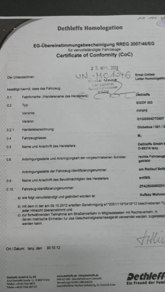 En venta Dethleffs  Globebus- D I-2 Fiat Chasis Panorama Blanco 2013 Madrid foto 20