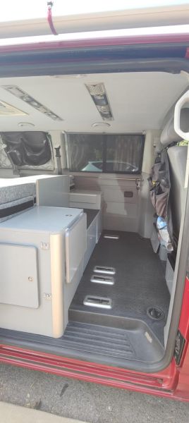 En venta Volkswagen Transporter  Rojo 2007 Málaga foto 12