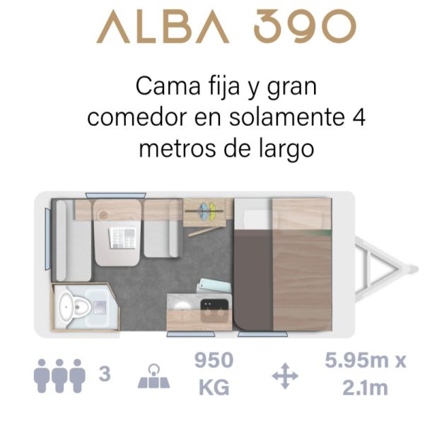 En venta Caravelair ALBA 390 Blanco 2022 Barcelona foto 1