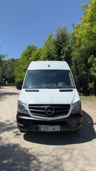 En venta Mercedes-Benz Sprinter 314 L2H2 Blanco 2018 Madrid foto 2