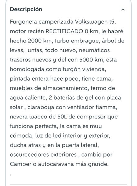 En venta Volkswagen T4 Azul 2008 Valencia foto 8