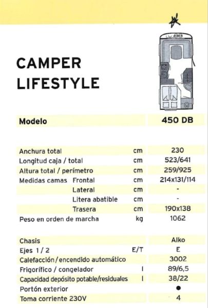 En venta Dethleffs Camper Lifestyle 450 DB  Gris 2006 Barcelona foto 10