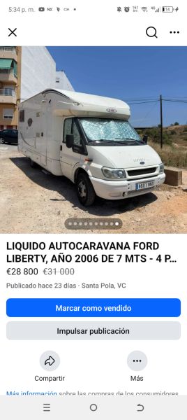 En venta Ford Liberty Blanco 2006 Alicante foto 11