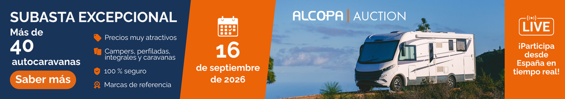 Subasta excepcional autocaravanas y caravanas - Alcopa Auction