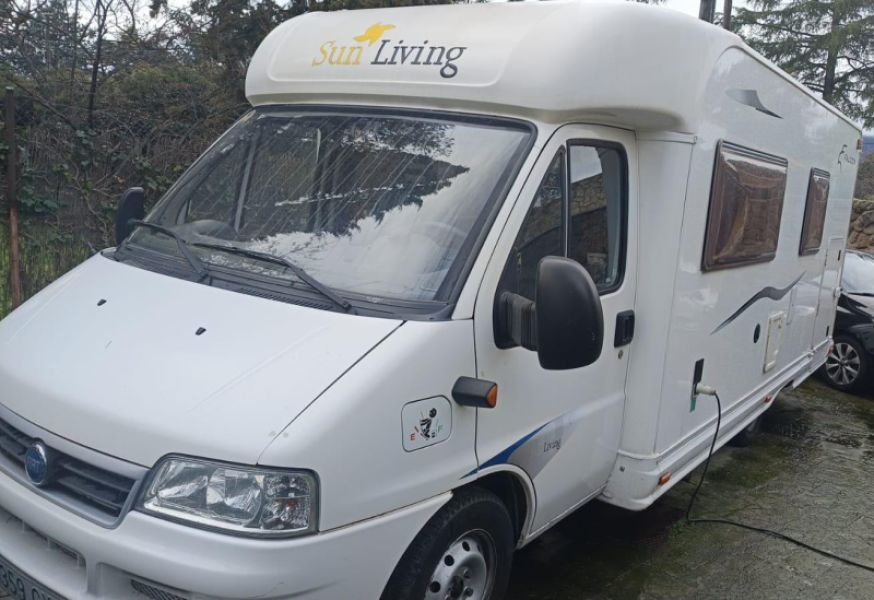 En venta Fiat DUCATO 2.8 JTD 127 CV SUN LIVING FALCON Blanco 2004 Madrid foto 4