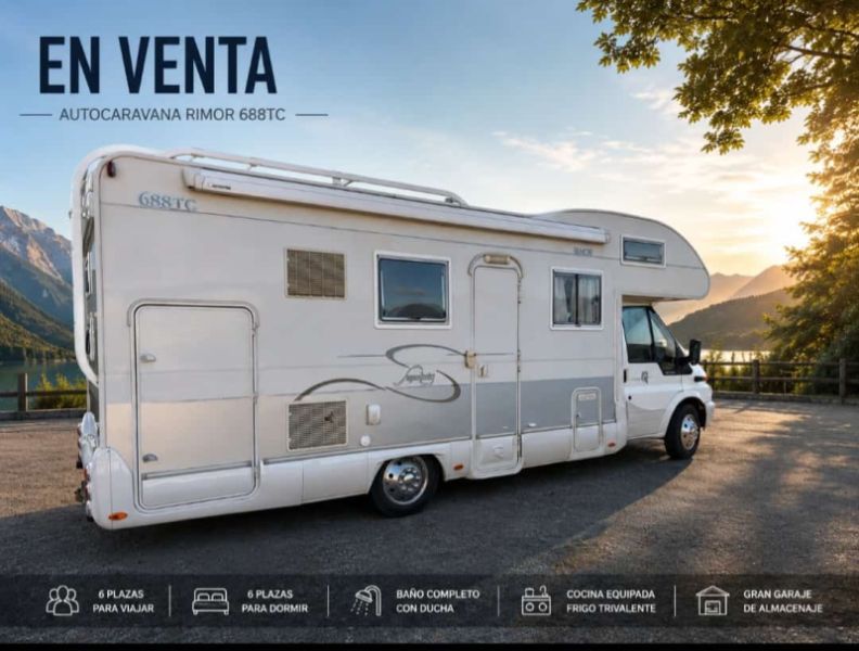 En venta Ford Transit RIMOR 688TC Blanco 2005 Pontevedra foto 1