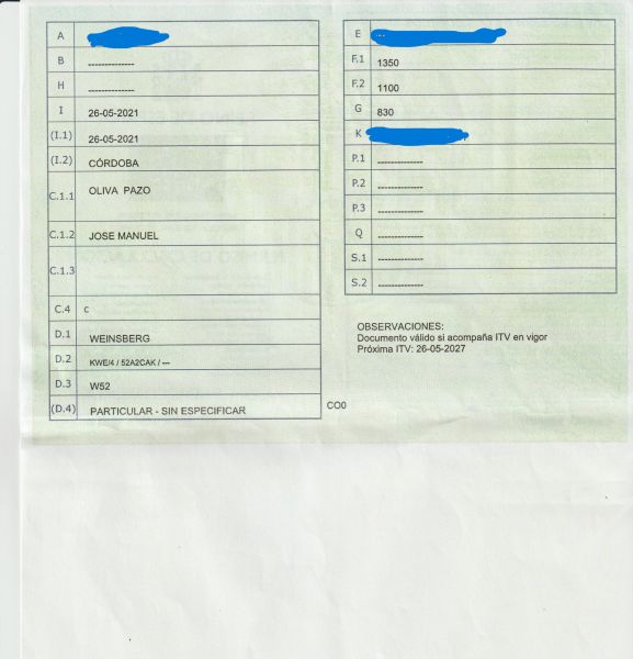 En venta Weinsberg Caracito 390 QD 2021 Blanco 2021 Cádiz foto 3